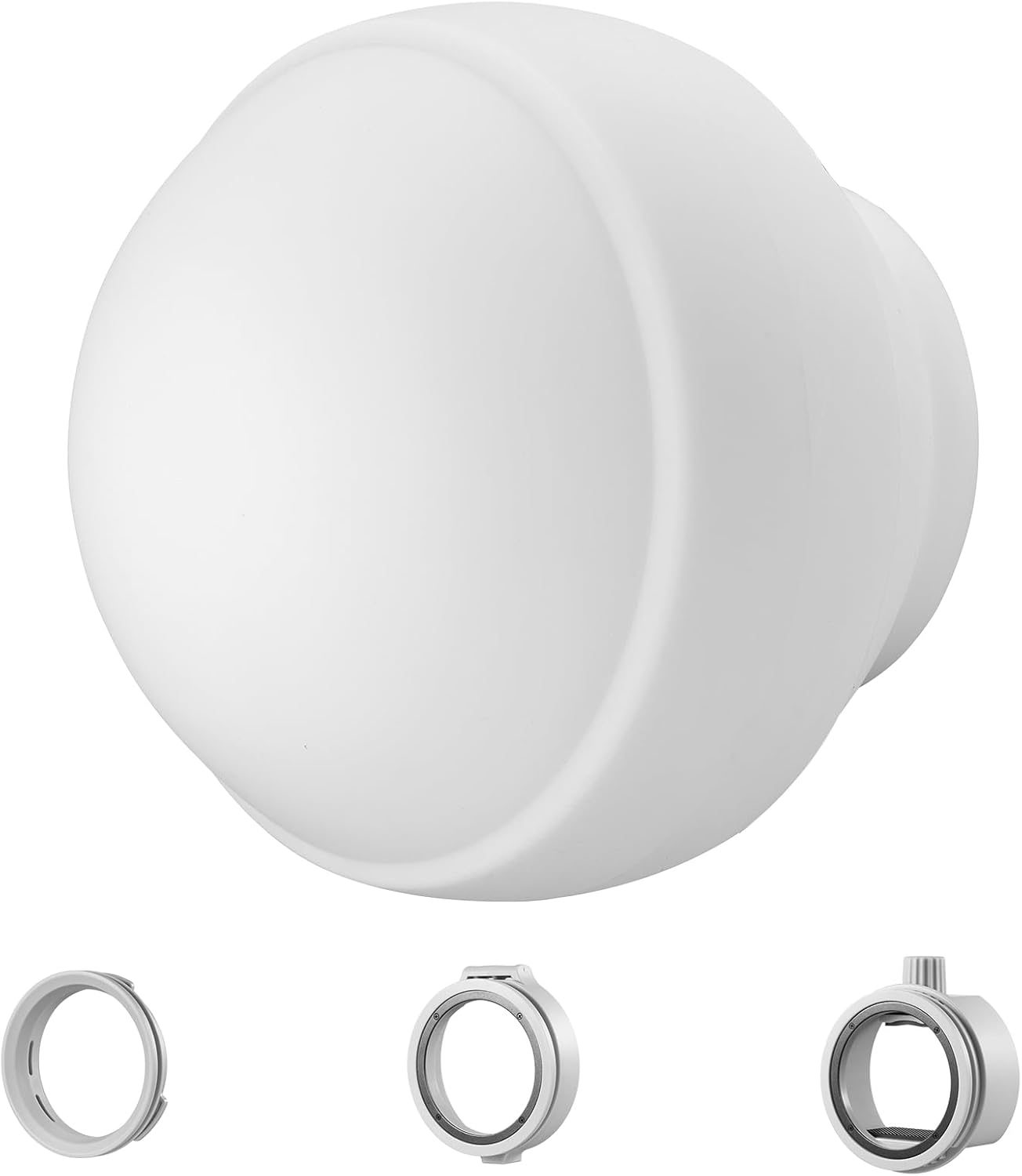 Godox ML-CD15 Diffusion Dome Flash Difusor Modificador, Difusor de luz suave plegable con 3 adaptadores para AD200 AD200Pro V1 TT685 V860III TT600 AD300Pro AD400PRO Speedlight, ML30 ML60 Video Lights