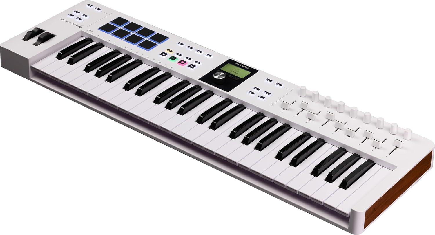 Arturia KeyLab Essential mk3 - Controlador de teclado MIDI USB de 49 teclas con software Analog Lab V incluido