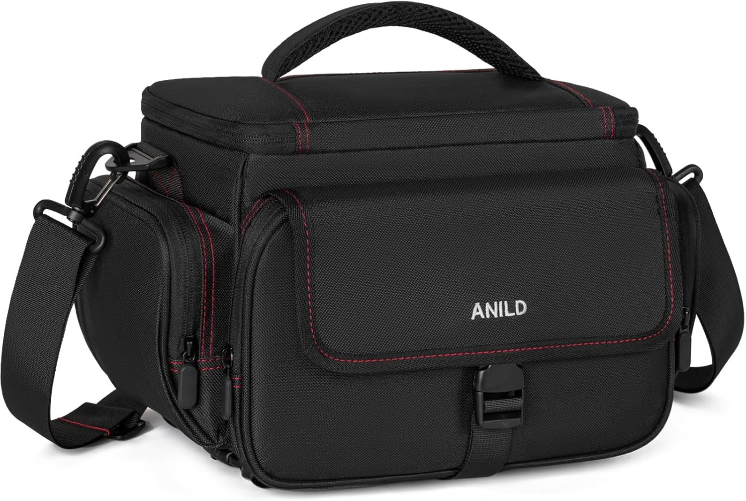 ANILD DSLR - Bolsa cruzada para cámara fotográfica, resistente al agua, bolsa de mensajero para cámara fotográfica de viaje