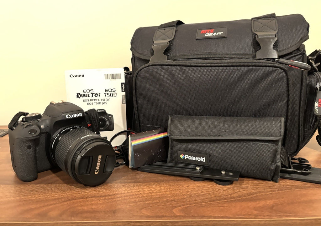 Canon EOS Rebel T6i con lente de 18-55 mm y accesorios. Kits completo.