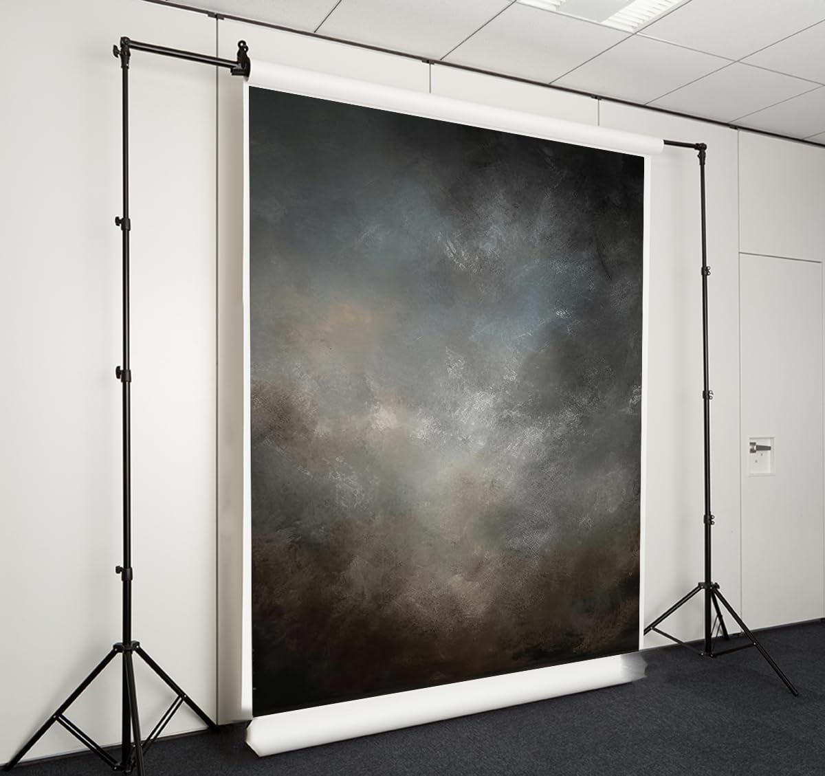 Telón de fondo abstracto de tela de 5 x 7  Retrato vintage.