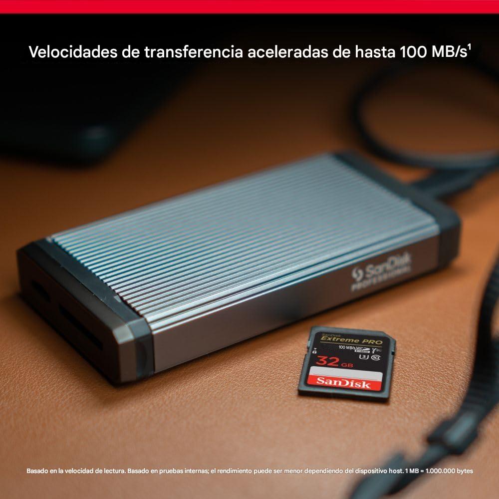 SanDisk Tarjeta de memoria SDHC UHS-I Extreme PRO de 32 GB, C10, U3, V30, 4K UHD, tarjeta SD - SDSDXXO-032G-GN4IN