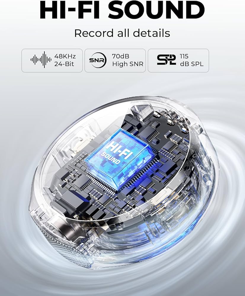 Hollyland Lark M2 - Micrófono inalámbrico para iPhone/cámara/Android/PC