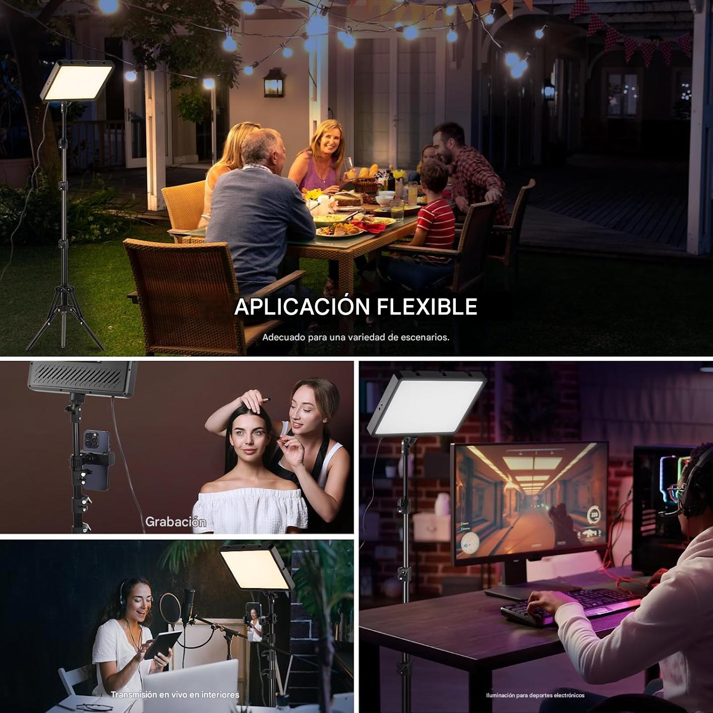 NEEWER BASICS Juego de 2 paneles de luz LED