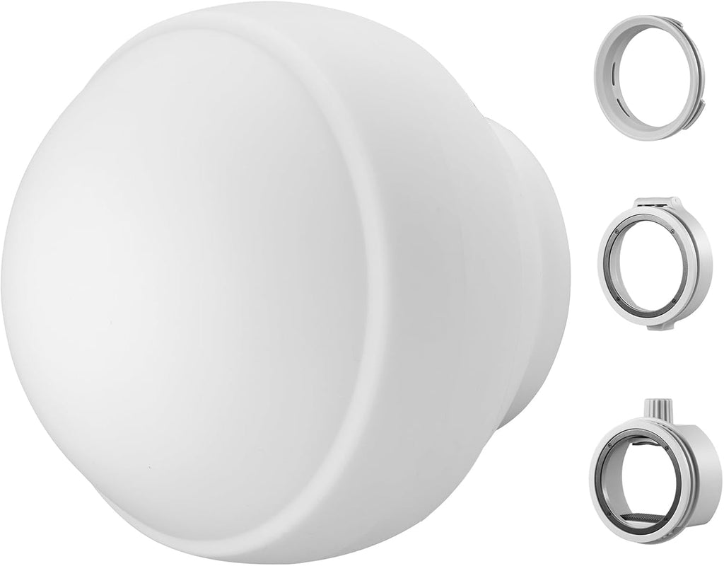 Godox ML-CD15 Diffusion Dome Flash Difusor Modificador, Difusor de luz suave plegable con 3 adaptadores para AD200 AD200Pro V1 TT685 V860III TT600 AD300Pro AD400PRO Speedlight, ML30 ML60 Video Lights
