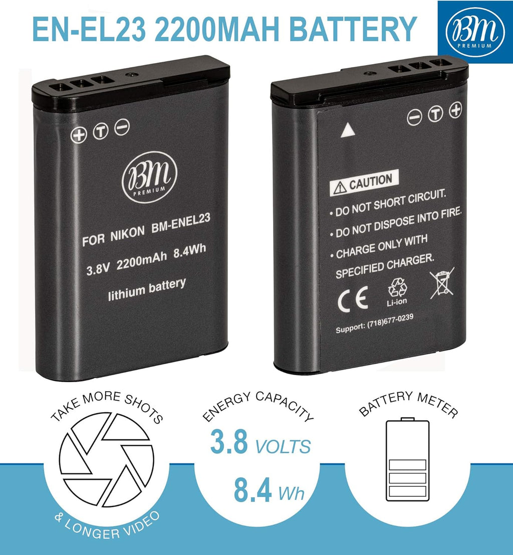 Baterías EN-EL23 y Cargador. Nikon