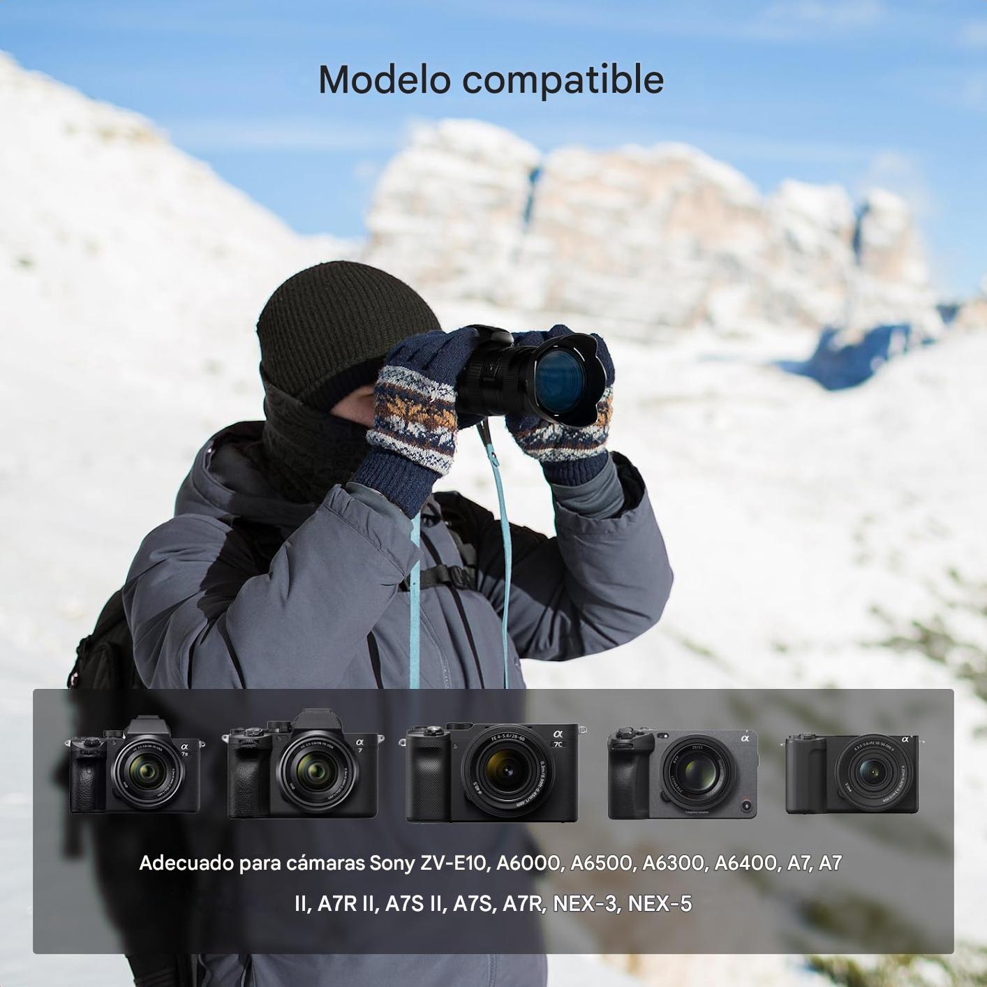 Batería NP-FW50 y cargador de doble ranura para cámaras Sony ZV-E10 A6500 A6400 A6300 A6000 A7II A7RII A7SII A7S A7R A7R2 NEX-3 NEX-5