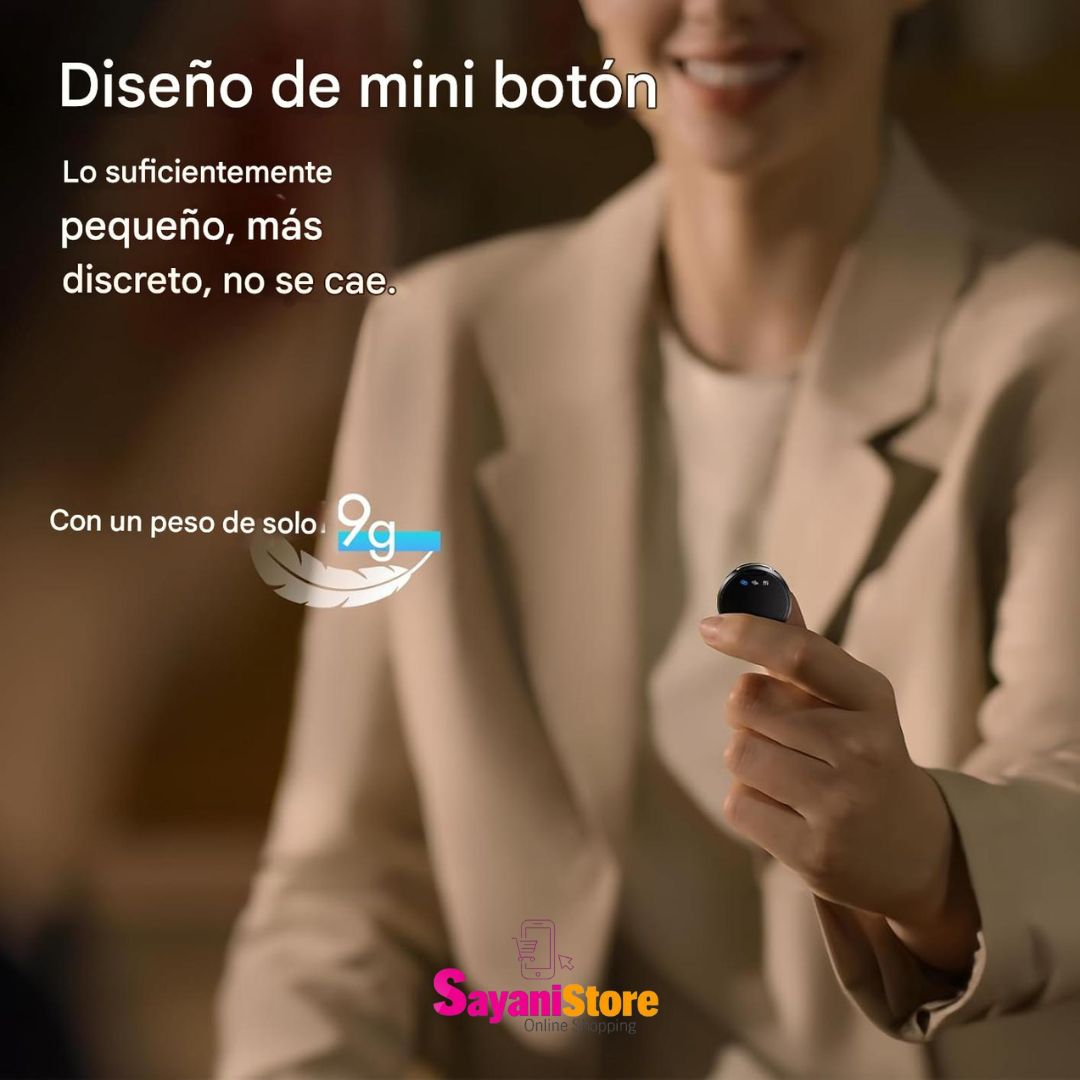 RIBIU Micrófono de solapa inalámbrico para iPhone/Android/PC.