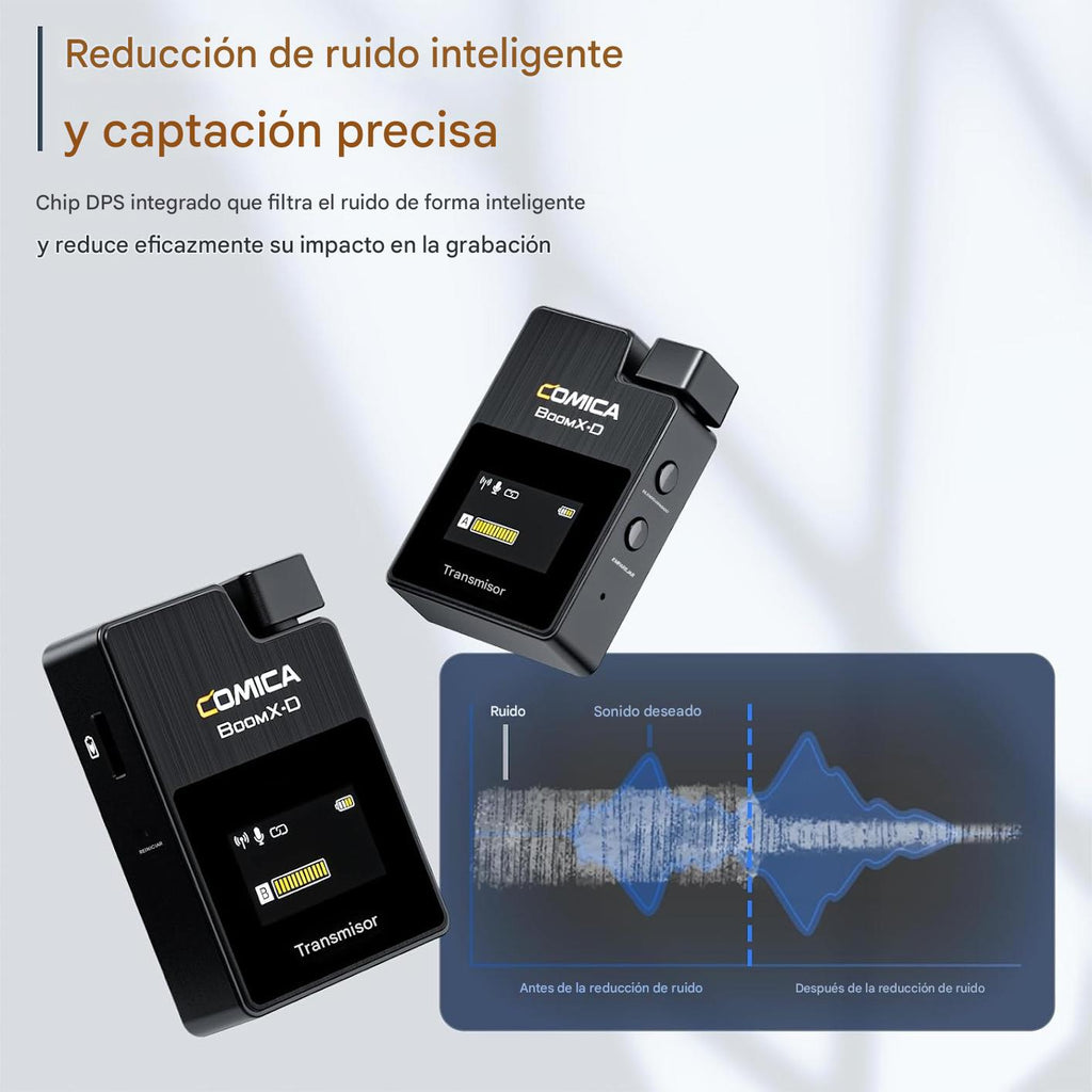 Comica BoomX-D2 - Sistema de micrófono inalámbrico