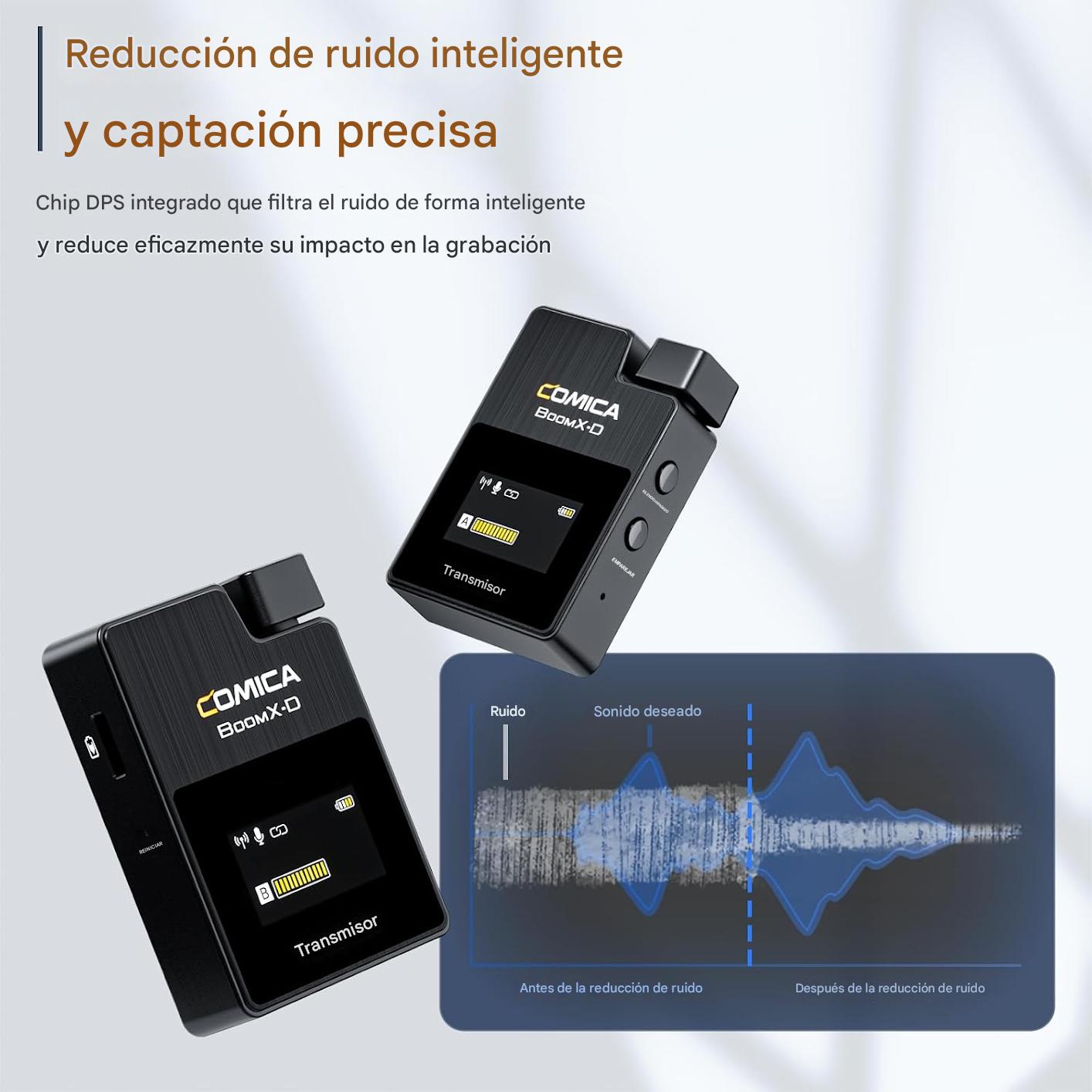 Comica BoomX-D2 - Sistema de micrófono inalámbrico