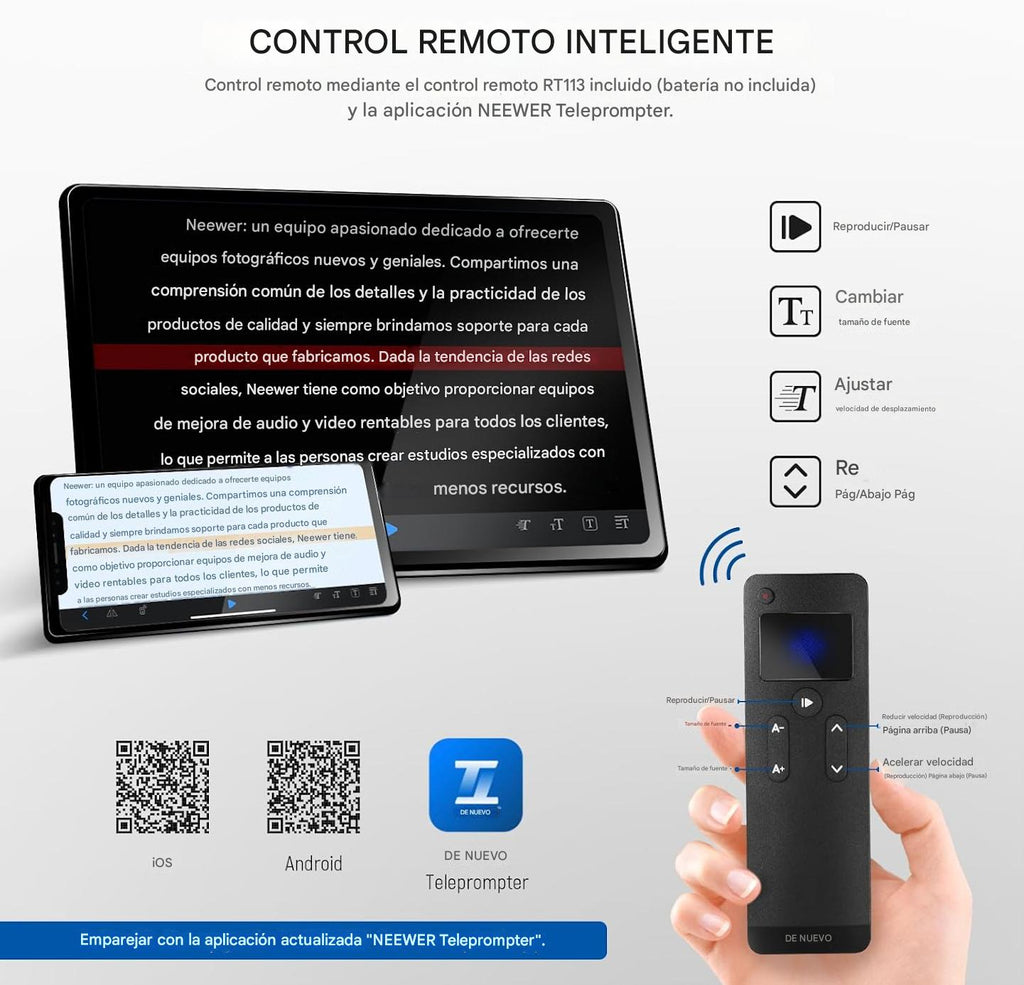 NEEWER Basics X12B Teleprompter