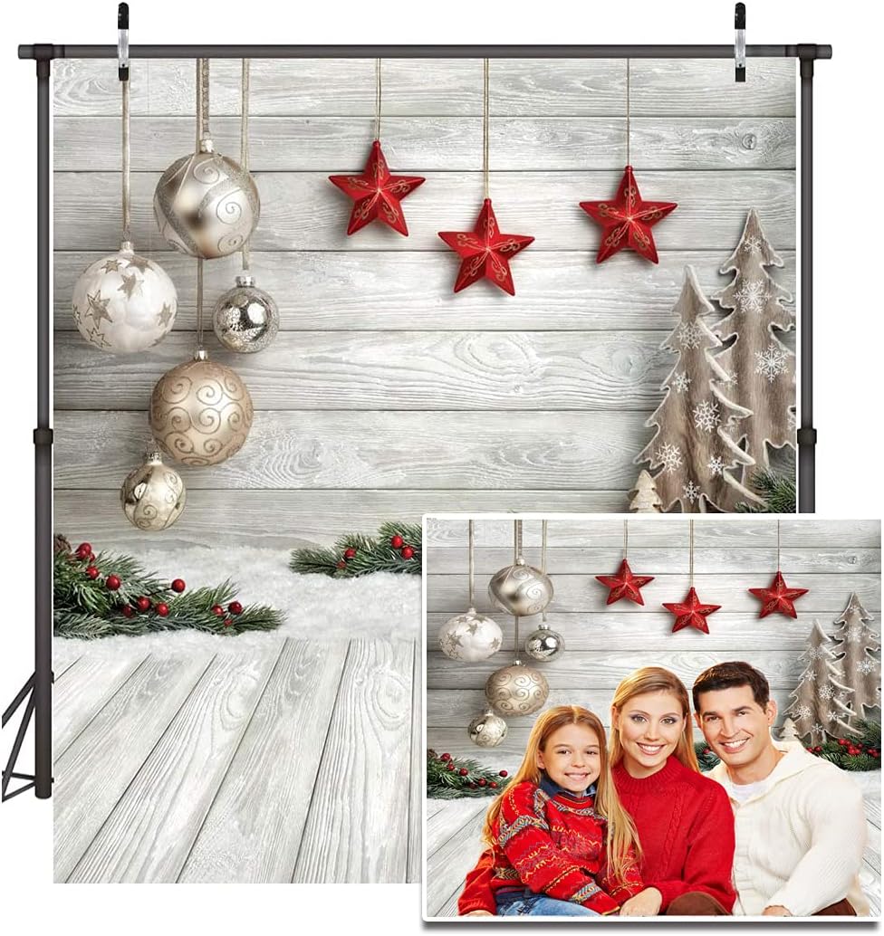 fondo navideño estrellas 5x7