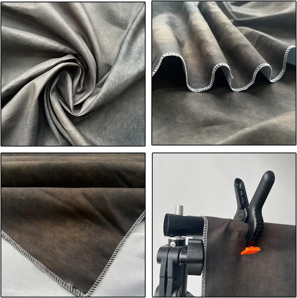 Fondo de fotografía de textura moteada marrón oscuro 5x7