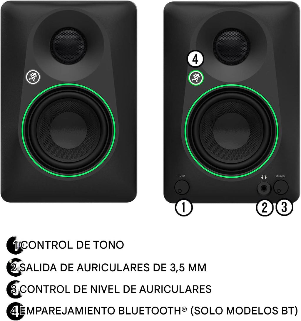 Mackie CR3.5 - Monitores de estudio de referencia creativa de 3.5
