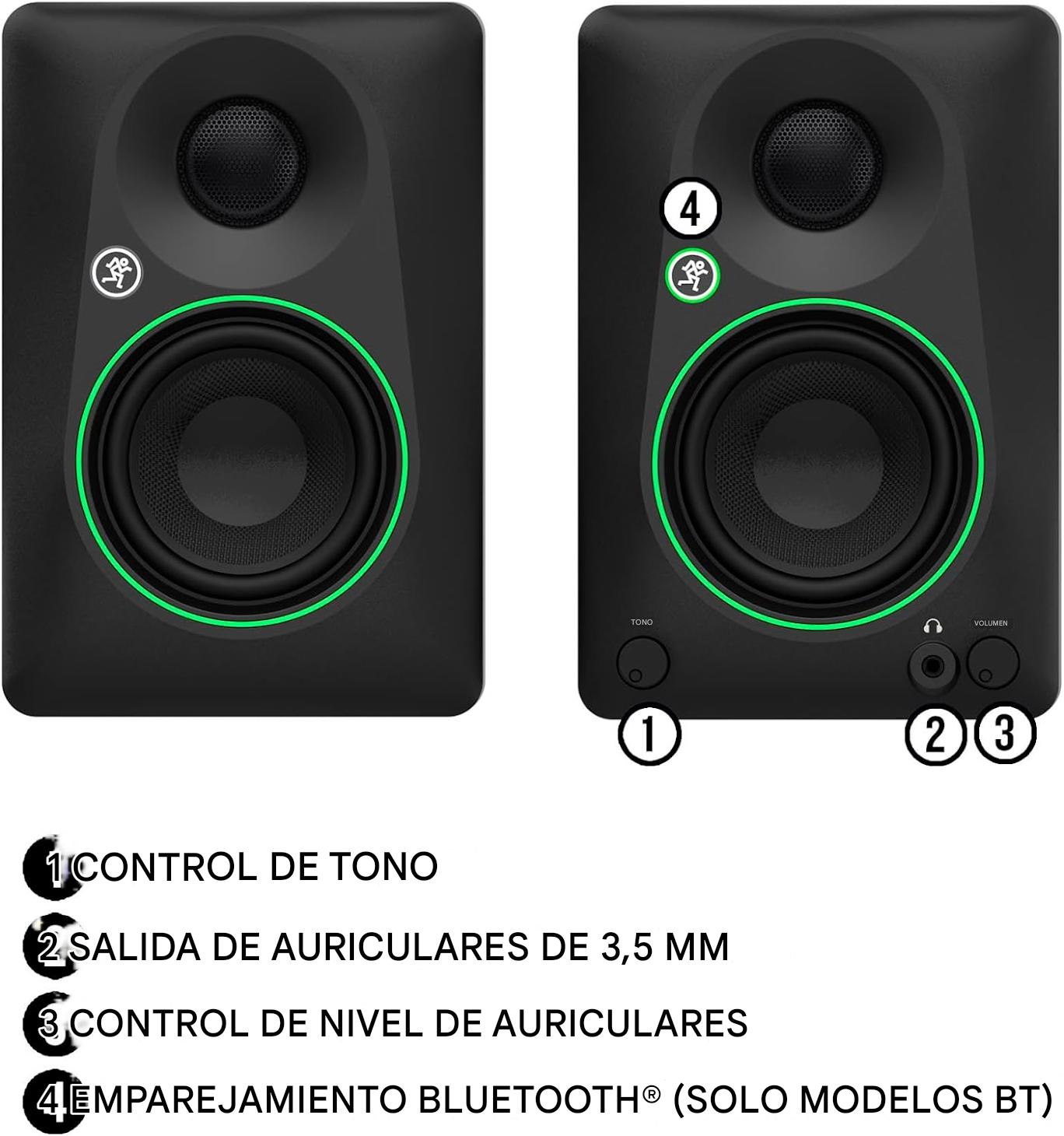 Mackie CR3.5 - Monitores de estudio de referencia creativa de 3.5