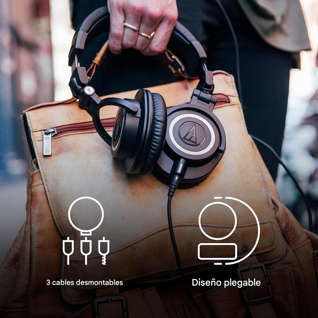 Audio-Technica ATH-M50X - Auriculares profesionales para monitor de estudio
