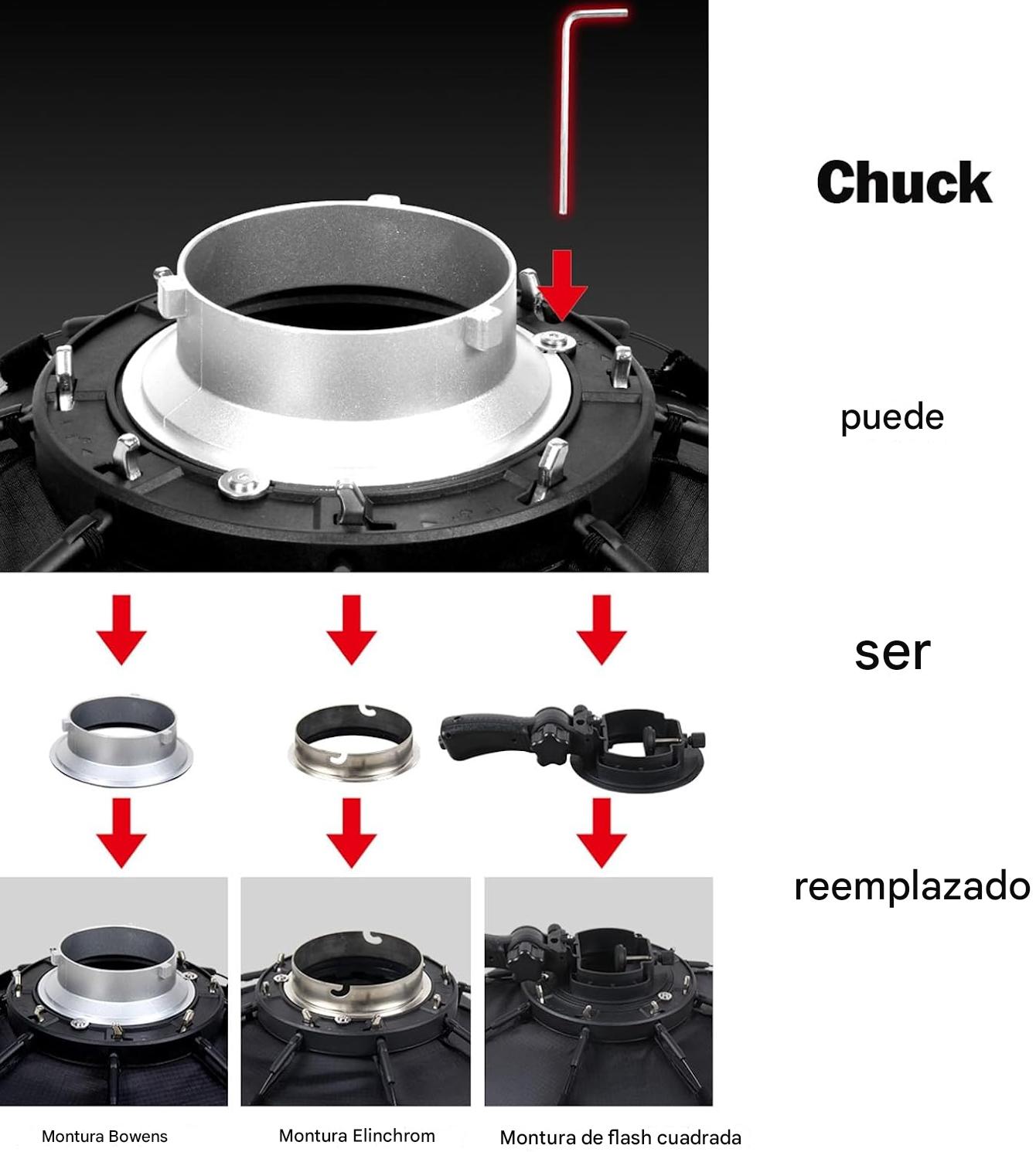 Triopo Softbox 55 cm/21.6 pulgadas, paraguas octogonal para fotografía, para Godox V860II V860III V850II V850III TT600 TT685 TT685II YN560 III IV JY-680A, etc.
