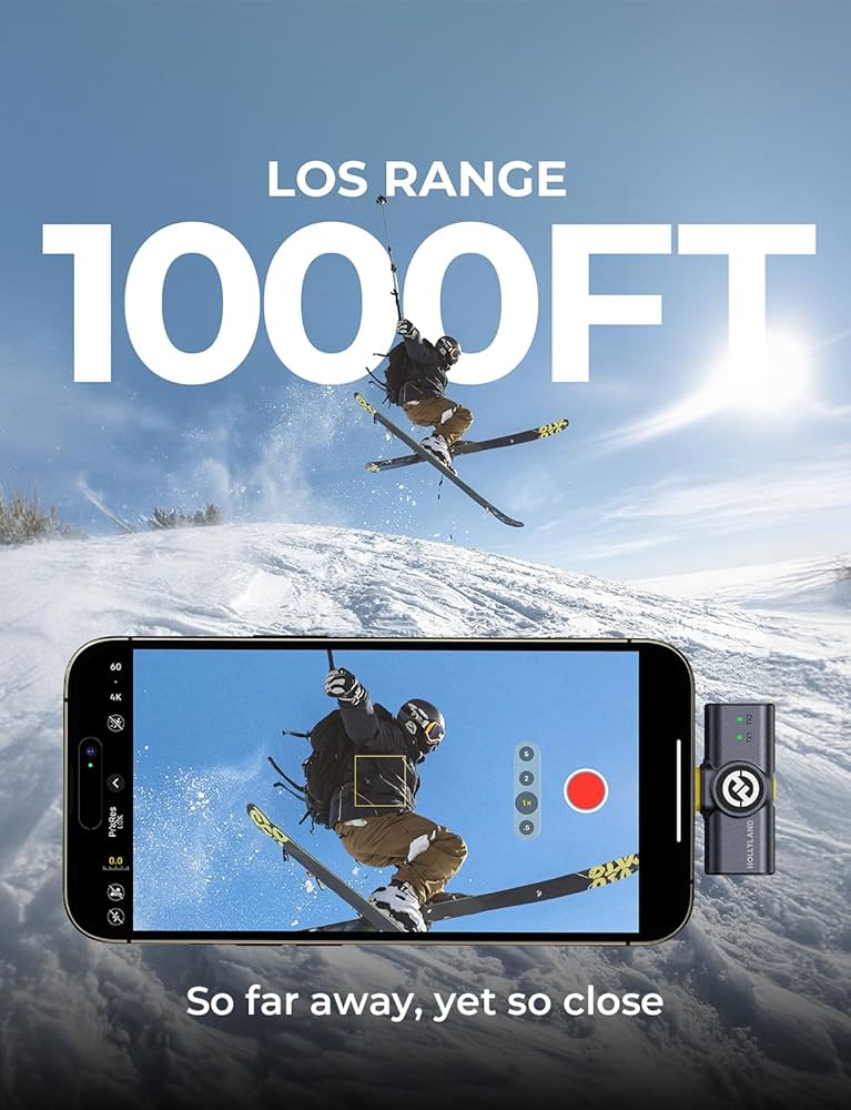 Hollyland Lark M2 - Micrófono inalámbrico para iPhone/cámara/Android/PC