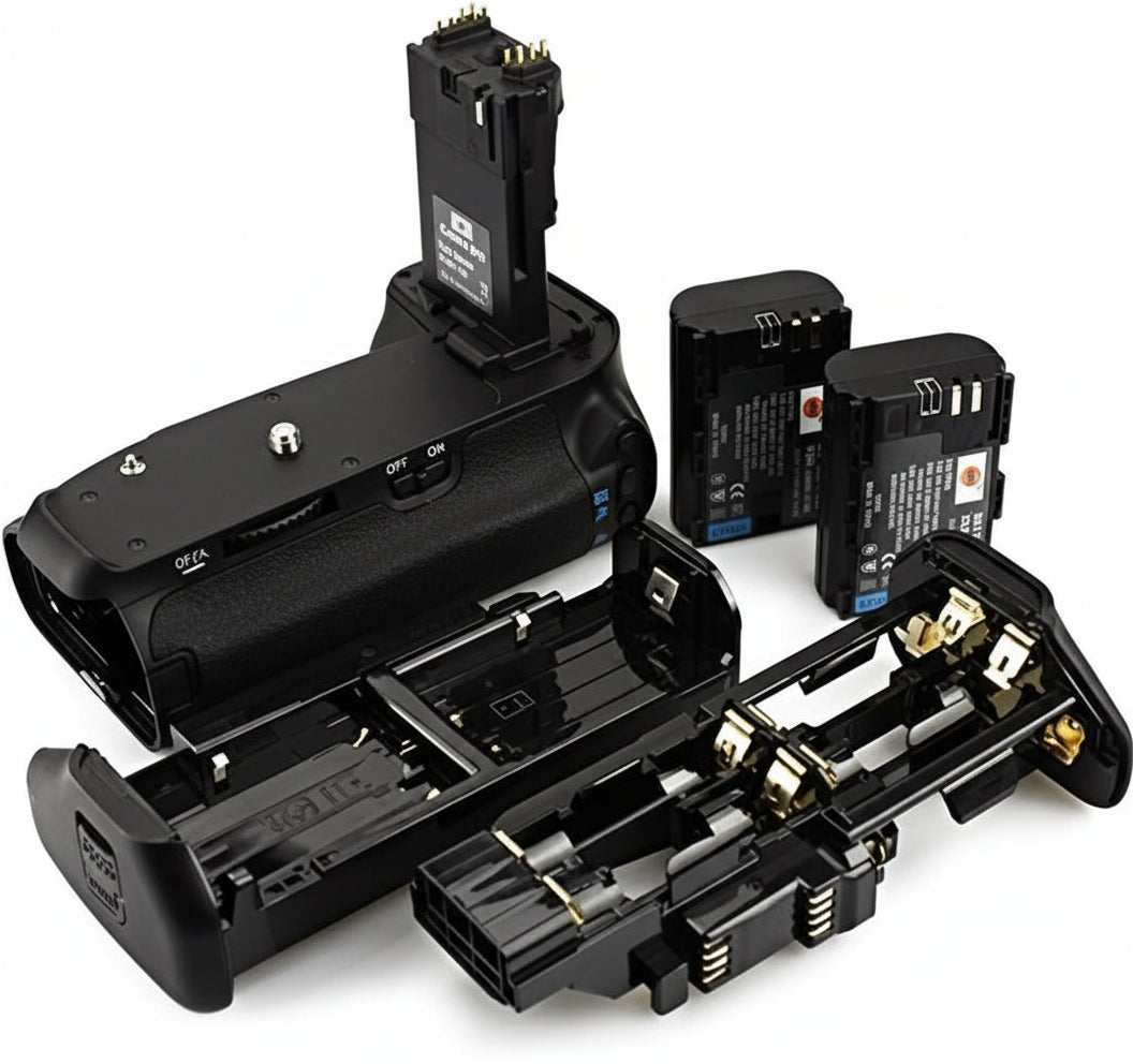 Grip Vertical Pro BG-E14 + 2 Baterías LP-E6 / LP-E6N. Canon