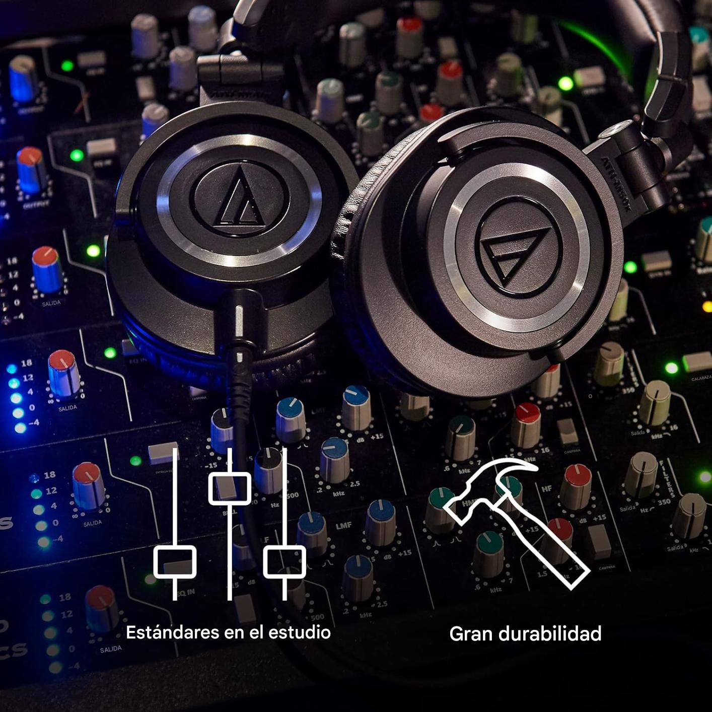 Audio-Technica ATH-M50X - Auriculares profesionales para monitor de estudio
