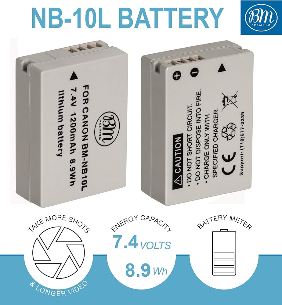 Baterías NB-10L y Cargador. Canon