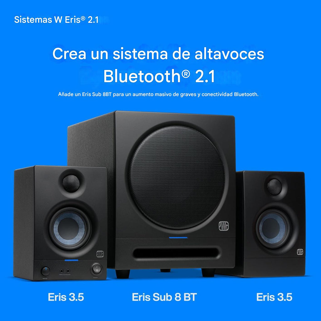PreSonus Eris 3.5 Monitores de estudio (blanco), par.
