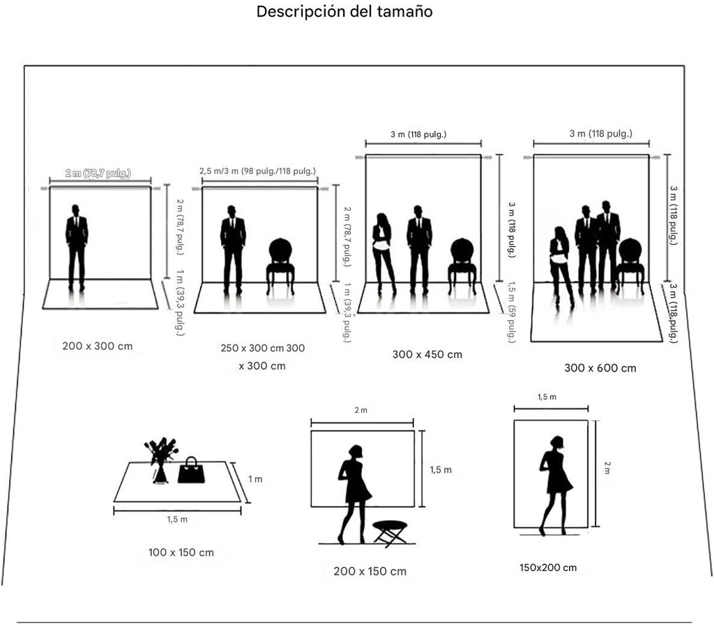 Fondo abstracto de 5 x 7 pies