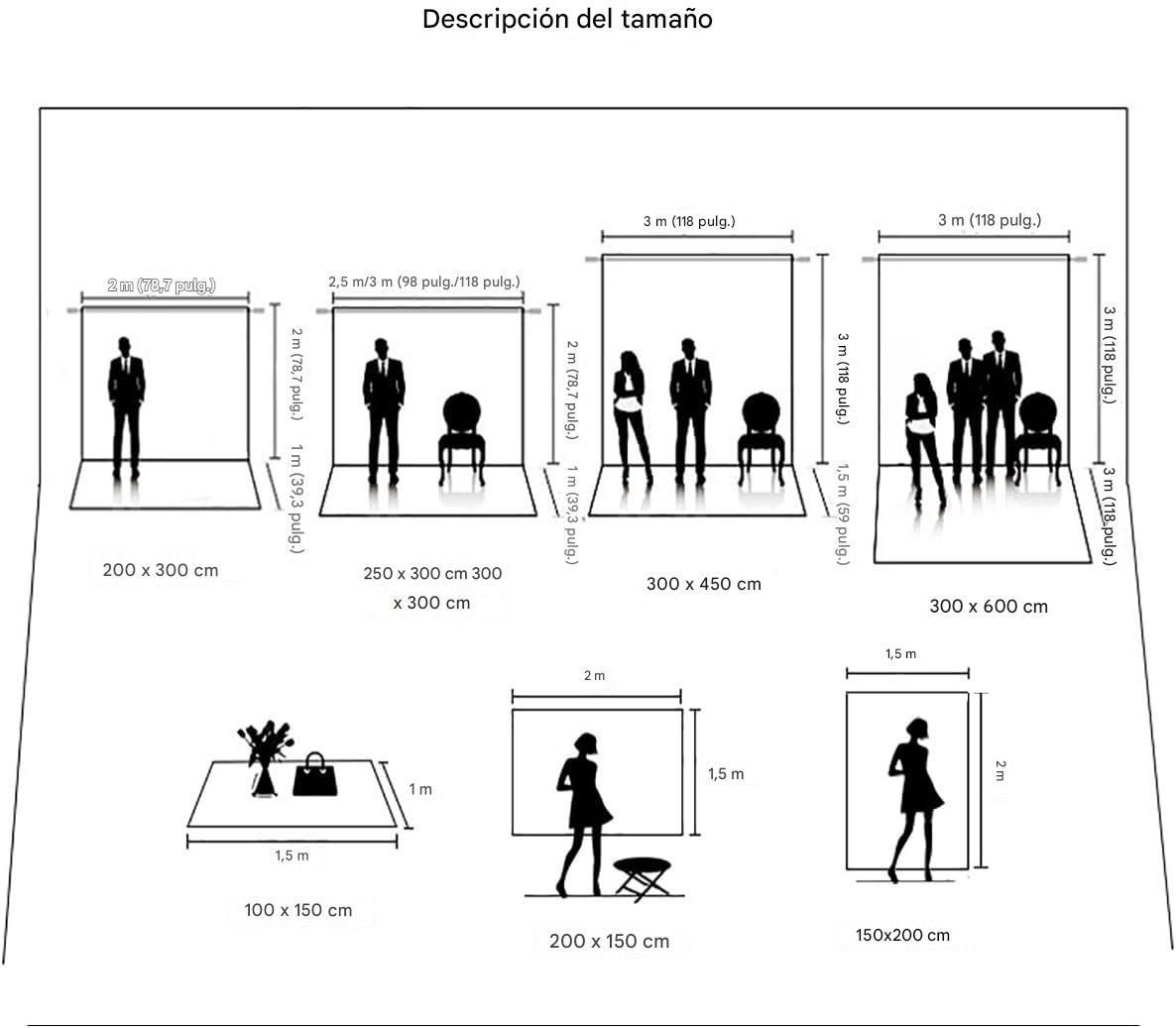 Fondo abstracto de 5 x 7 pies