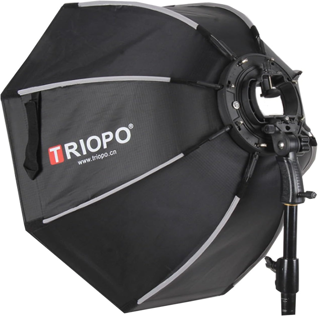 Triopo Softbox 55 cm/21.6 pulgadas, paraguas octogonal para fotografía, para Godox V860II V860III V850II V850III TT600 TT685 TT685II YN560 III IV JY-680A, etc.