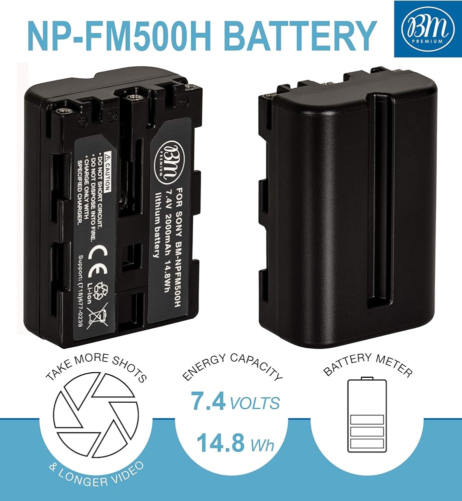 Bateria NP-FM500H y Cargador BM Premium. Sony
