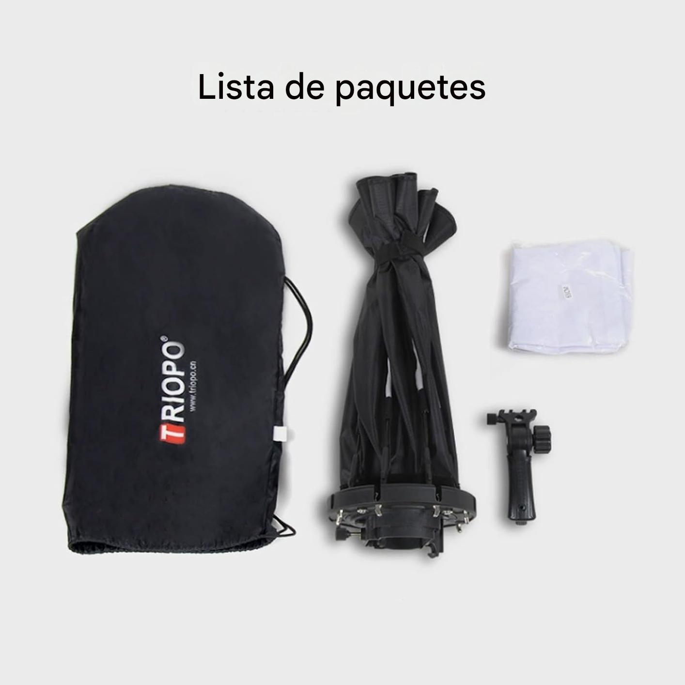 Triopo Softbox 55 cm/21.6 pulgadas, paraguas octogonal para fotografía, para Godox V860II V860III V850II V850III TT600 TT685 TT685II YN560 III IV JY-680A, etc.