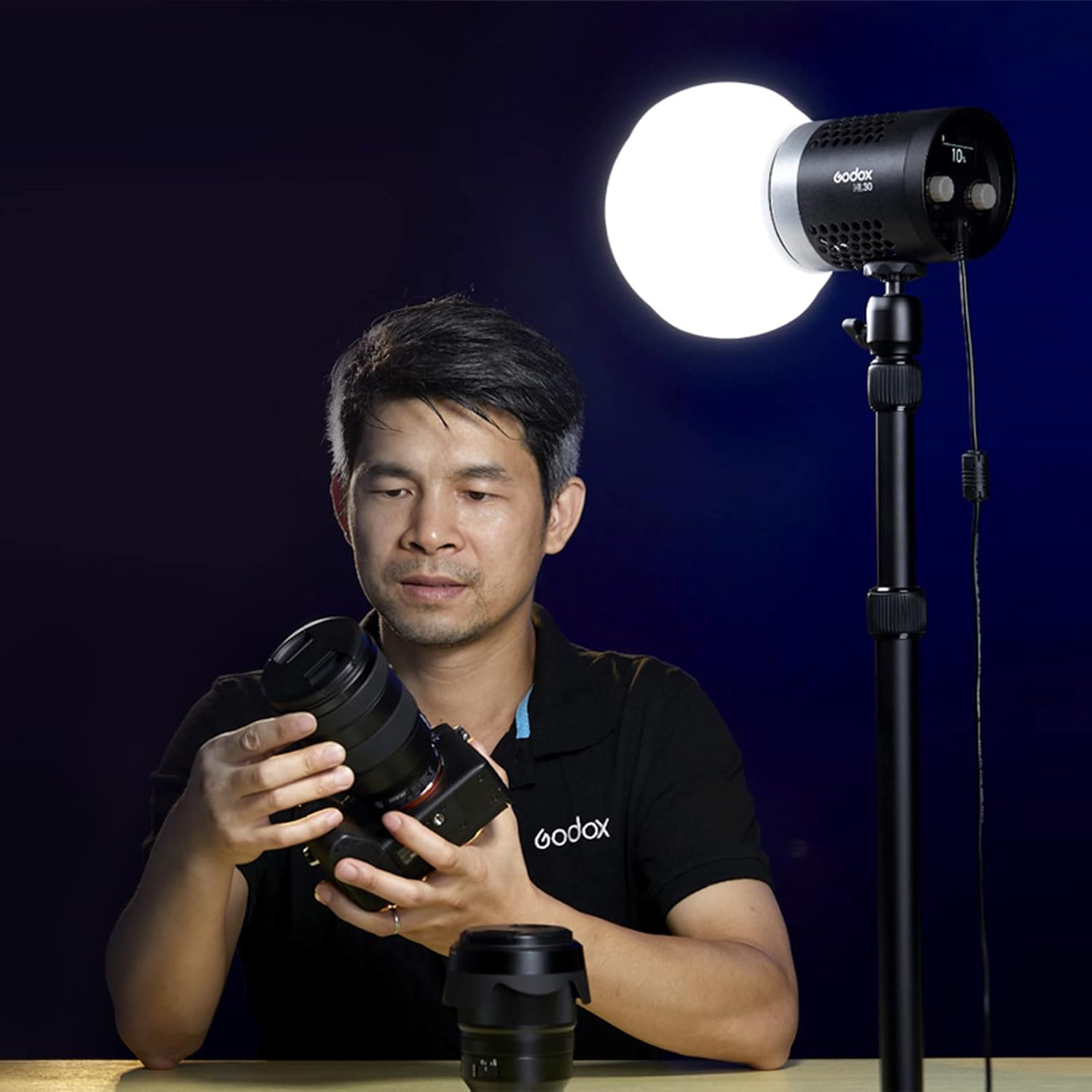 Godox ML-CD15 Diffusion Dome Flash Difusor Modificador, Difusor de luz suave plegable con 3 adaptadores para AD200 AD200Pro V1 TT685 V860III TT600 AD300Pro AD400PRO Speedlight, ML30 ML60 Video Lights