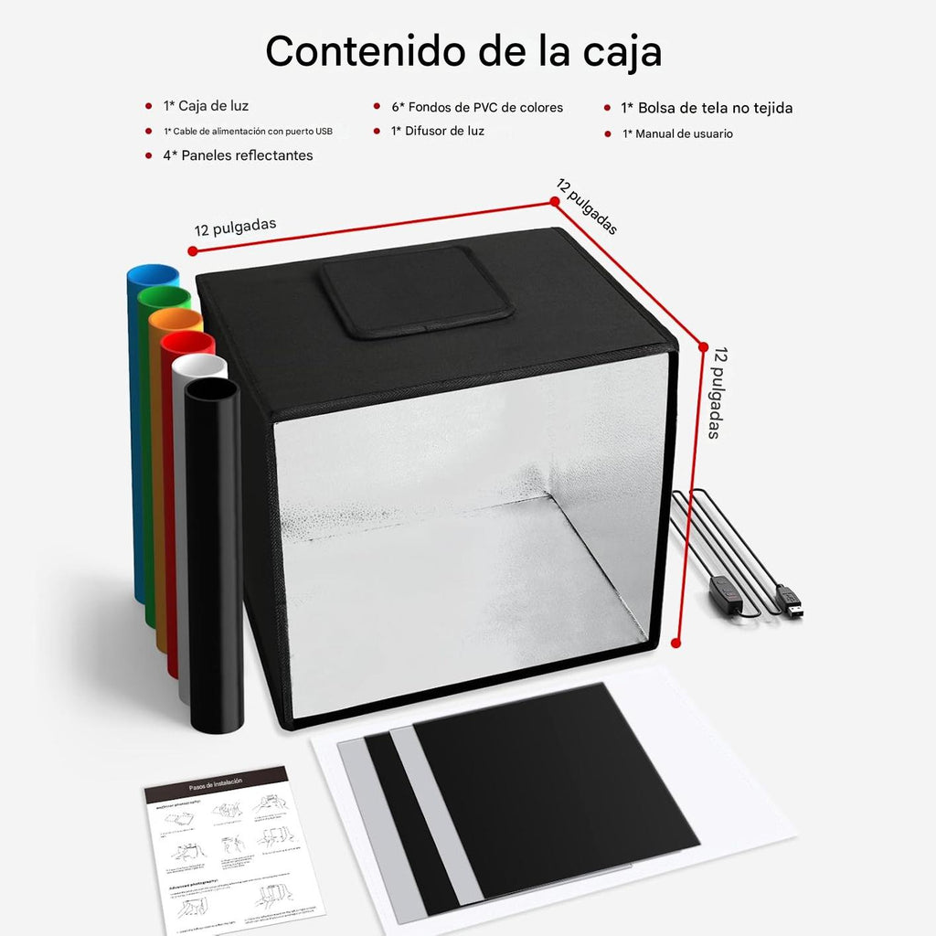 Glendan Caja de Luz Portátil para Estudio Fotográfico