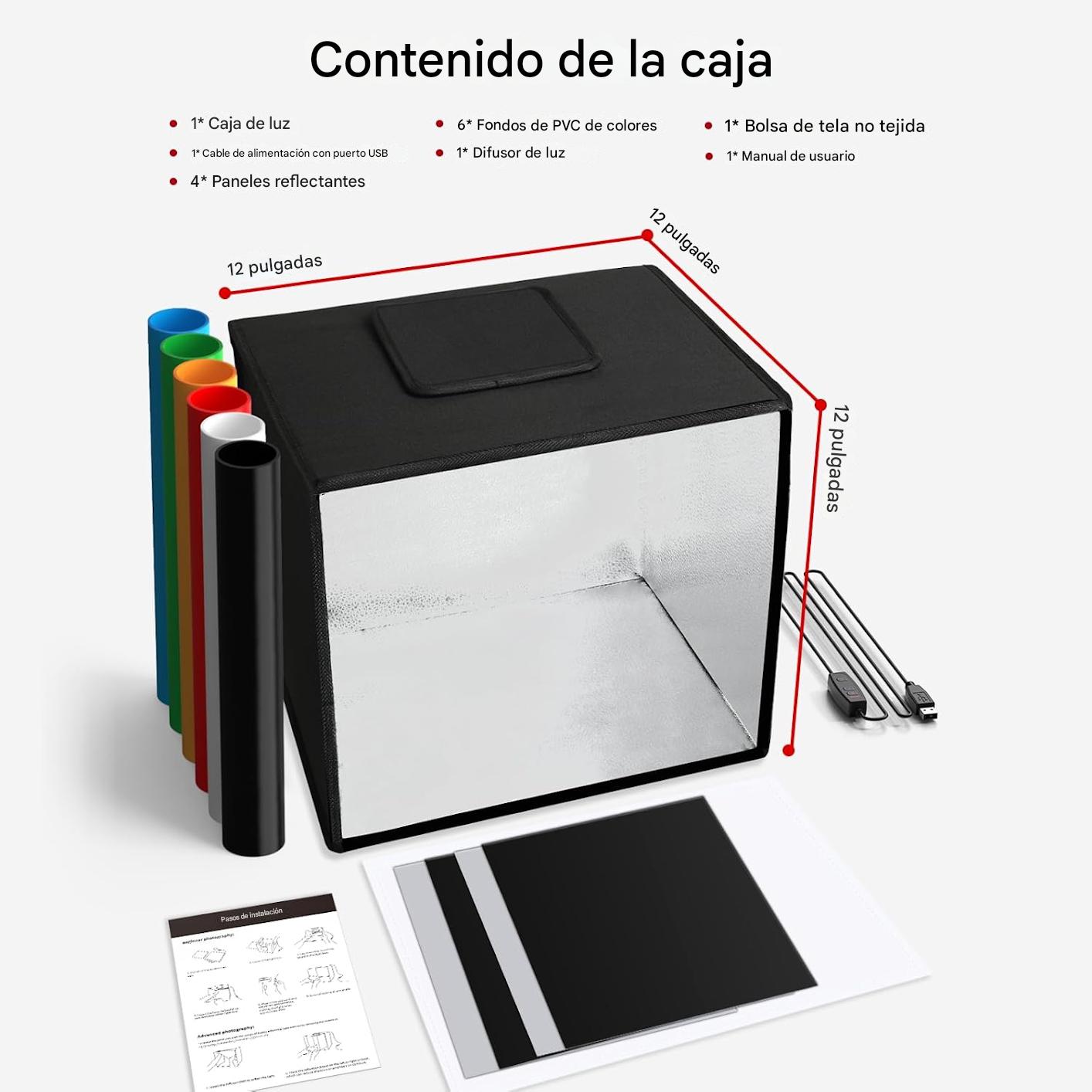 Glendan Caja de Luz Portátil para Estudio Fotográfico