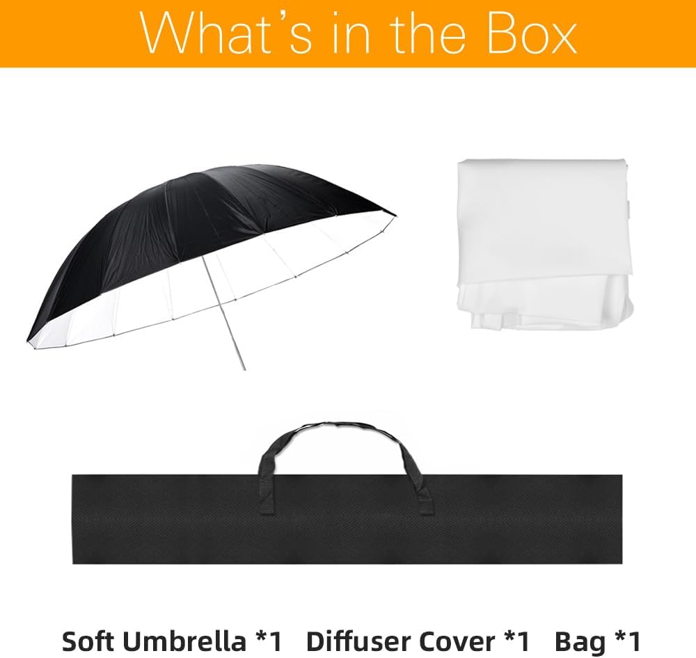 Godox 70 "/180 cm - Paraguas reflectante para estudio de fotografía