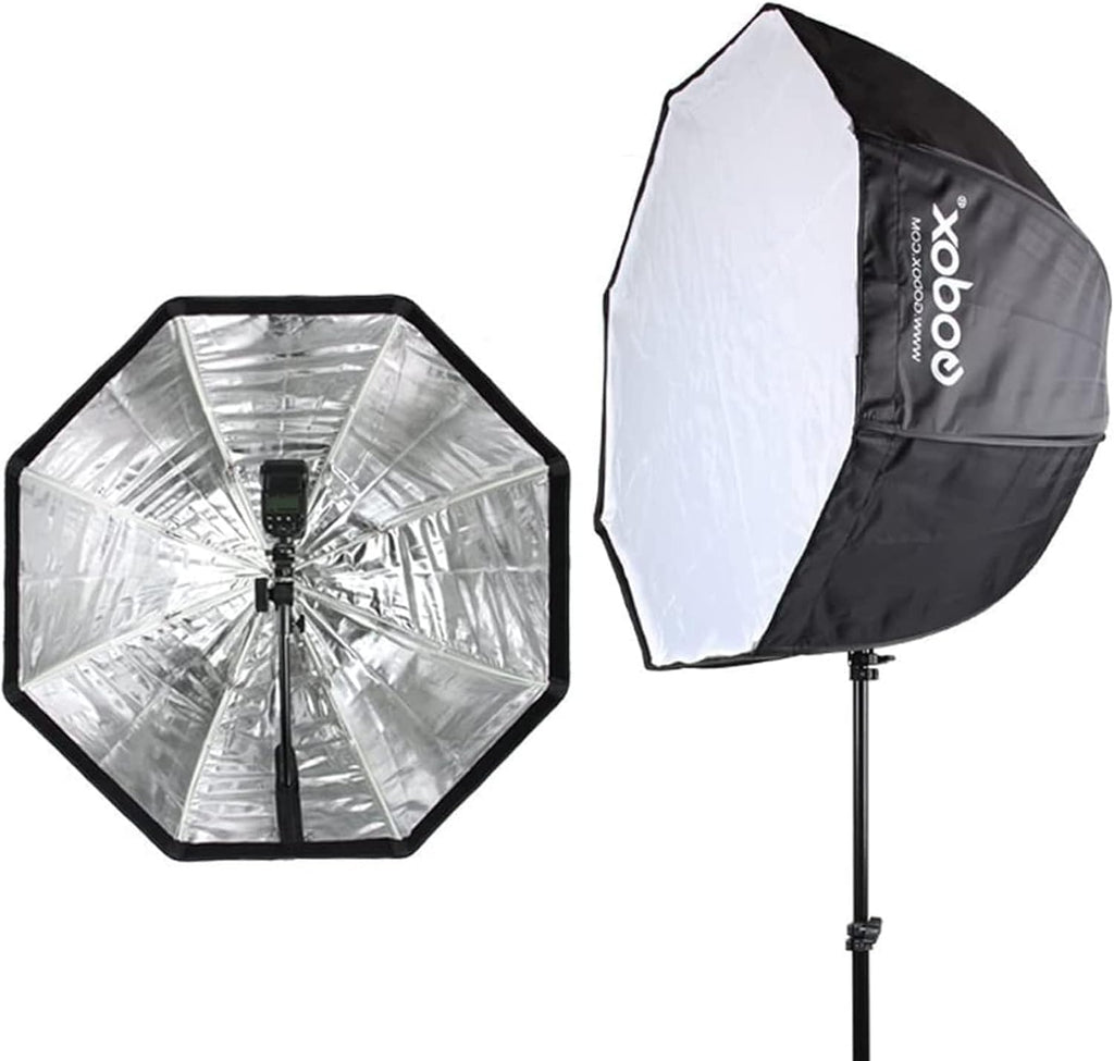 Godox Paraguas Softbox Octagonal de 47" / 120cm con Rejilla