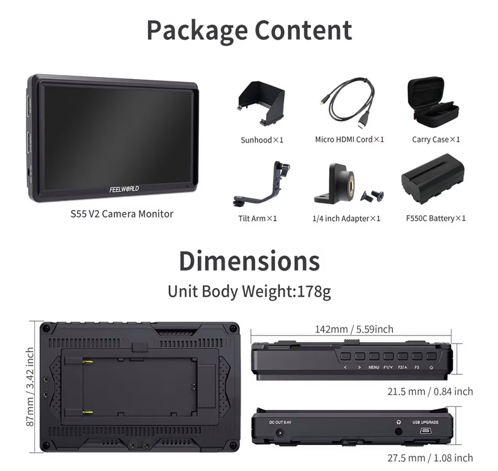 Monitor para cámara