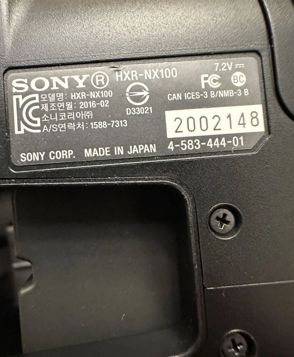 SONY NX100