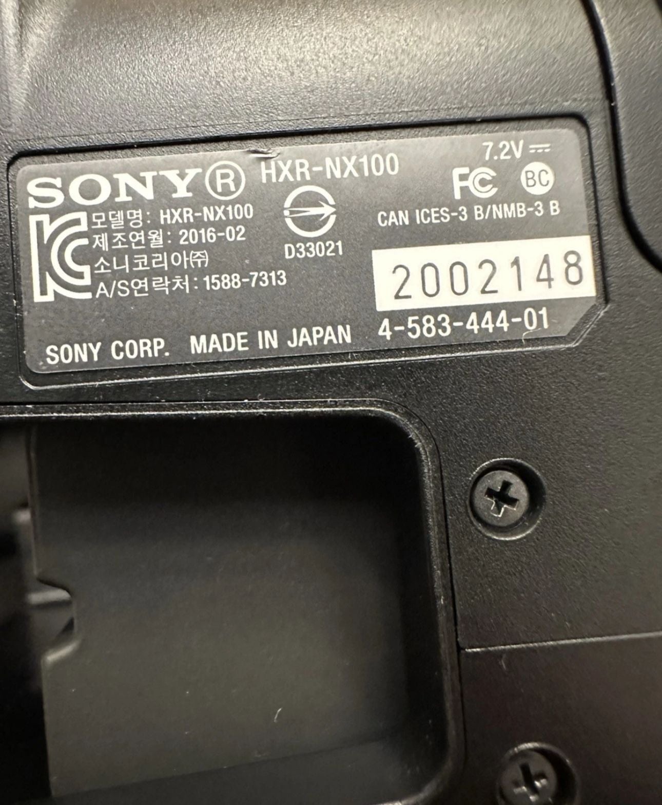 SONY NX100